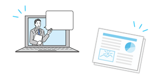 動画と資料を視聴可能